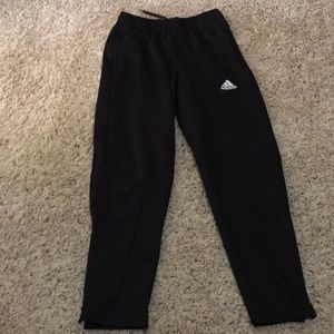 Adidas training pants all black no stripes